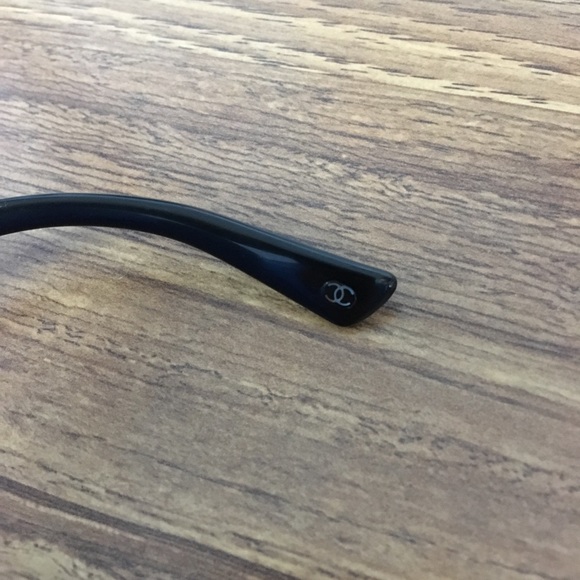 AUTHENTIC CHANEL Black Acetate Frame Sunglasses - Picture 7 of 7